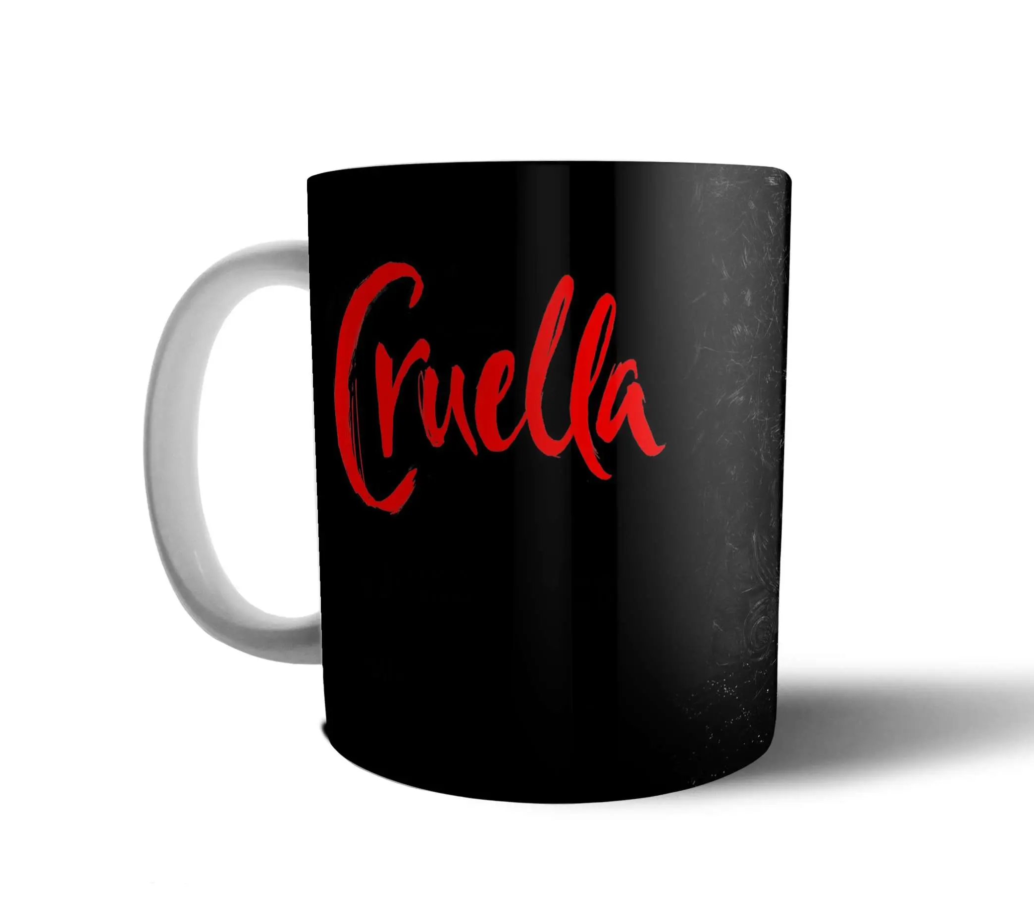 Taza de Cerámica Cruella Blanco y Negro Mirada - vista 2