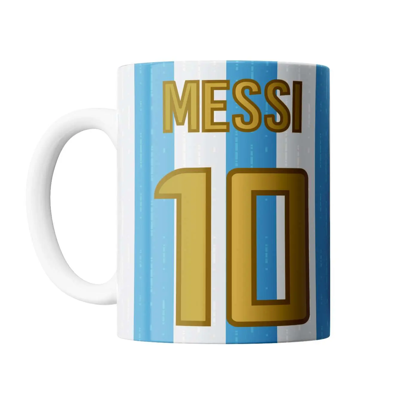 Taza de Cerámica Selección Argentina Camiseta Messi 10 Campeón del Mundo 2022 - vista 2