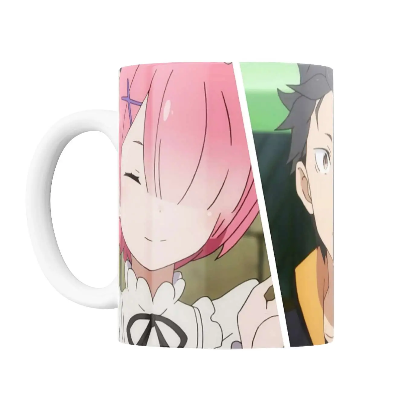 Taza de Cerámica Re:Zero Subaru y Rem - vista 2