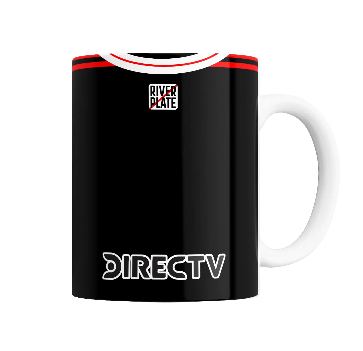 Taza de Cerámica River Plate Camiseta Suplente Roja y Negra - vista 2