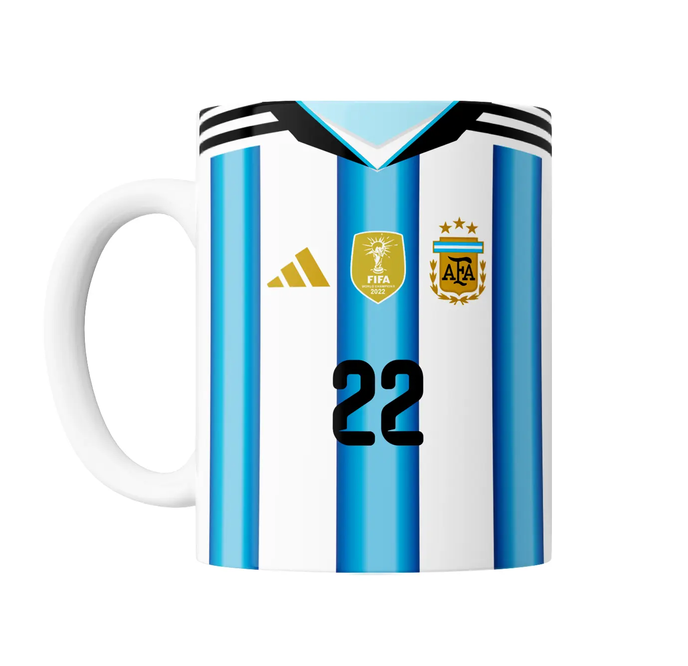 Taza de Cerámica Mundial 2026 Camiseta Titular Martínez 22 - vista 2