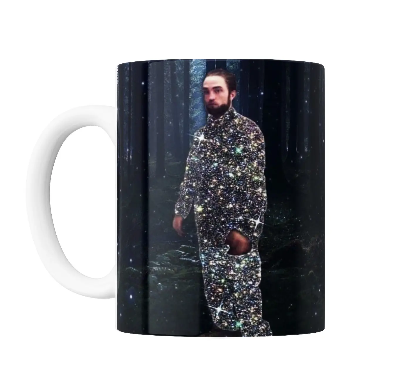 Taza de Cerámica Crepúsculo Edward Brillante en el Bosque - vista 2