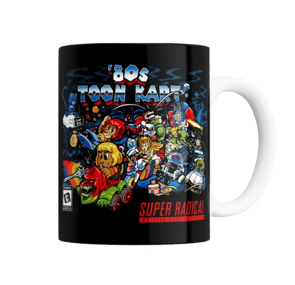 Taza de Cerámica 80s Toon Kart Super Radical