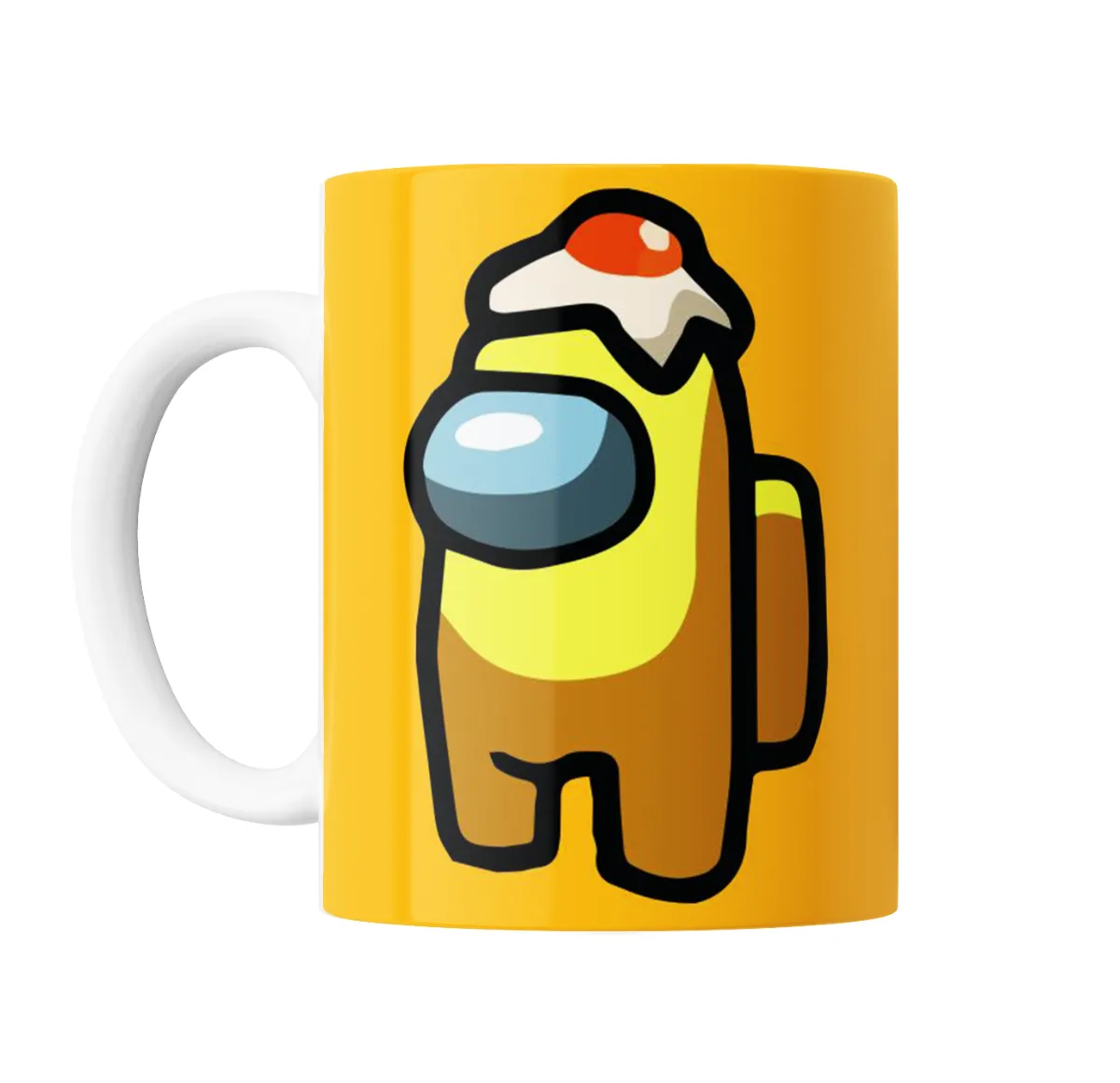 Taza de Cerámica Among Us Tripulante Amarillo con Sombrero - vista 2