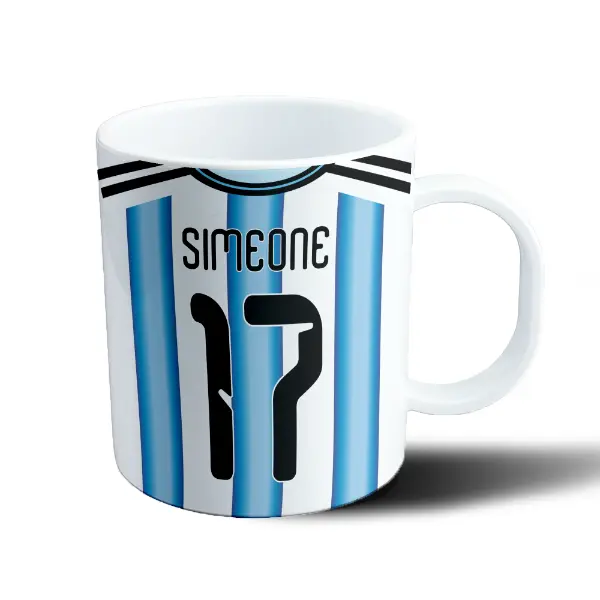 Taza de Plástico Selección Argentina Camiseta Simeone 17