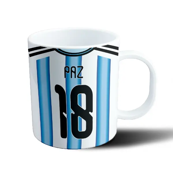 Taza de Plástico Selección Argentina Camiseta 18 Paz