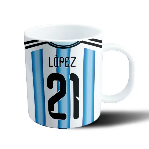Taza de Plástico Mundial 2026 Camiseta Titular 21 López