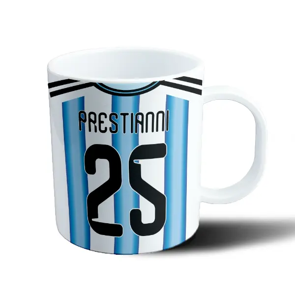 Taza de Plástico Selección Argentina Prestianni 25 Titular