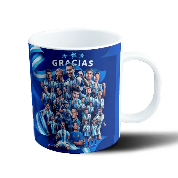 Taza de Plástico Mundial 2026 Selección Argentina Gracias