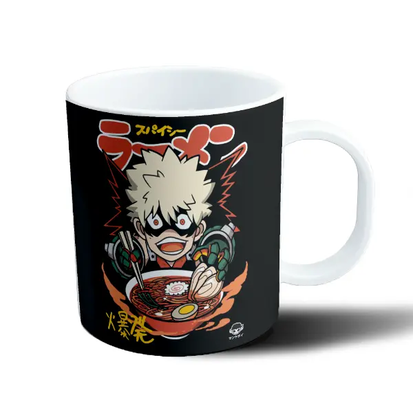 Taza de Plástico My Hero Academia Bakugo Chibi Ramen