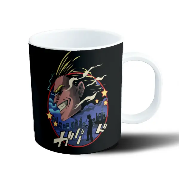 Taza de Plástico My Hero Academia All Might Silueta Ciudad