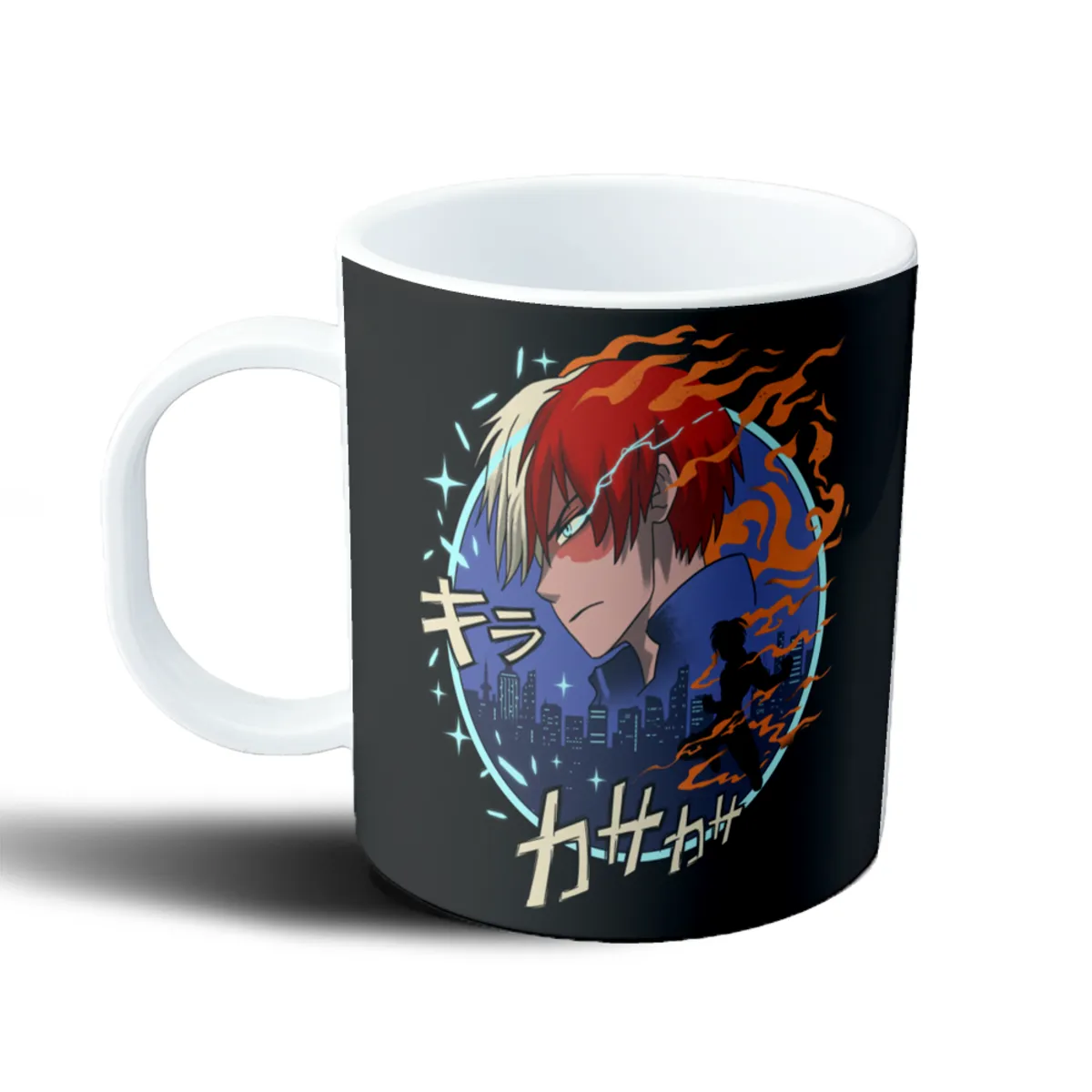 Taza de Plástico My Hero Academia Todoroki Kiraka Fuego y Hielo - vista 2