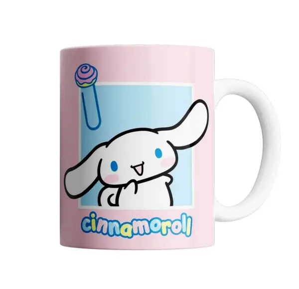 Taza de Cerámica Cinnamoroll con Rollito de Canela