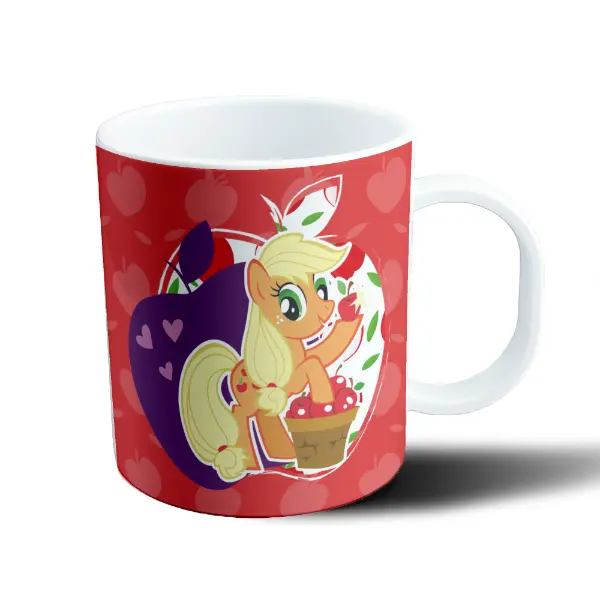 Taza de Plástico My Little Pony Applejack con Manzanas