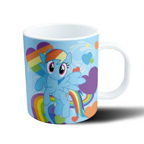 Taza de Plástico My Little Pony Rainbow Dash Arcoíris