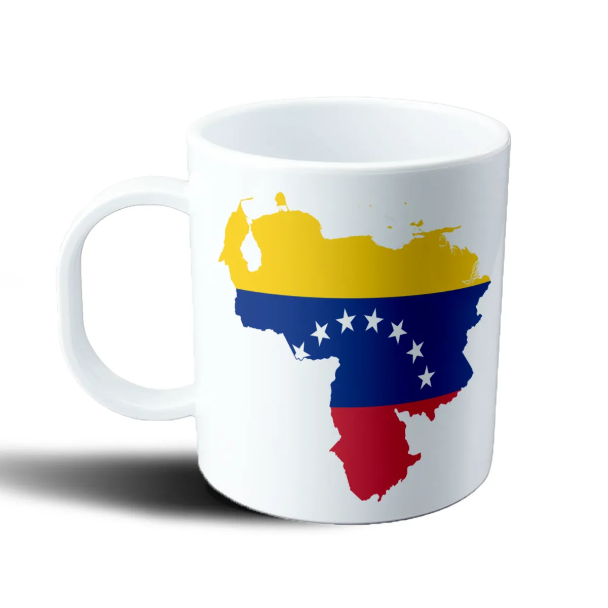 Taza de Plástico Mapa de Venezuela con bandera - vista 2