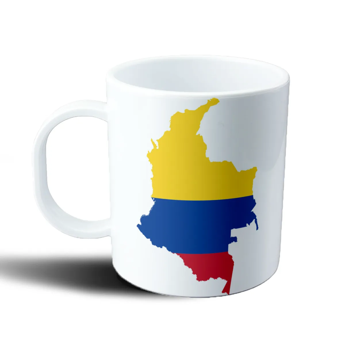 Taza de Plástico Colombia Mapa con Bandera - vista 2
