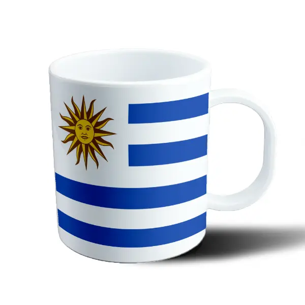 Taza de Plástico Bandera Uruguay