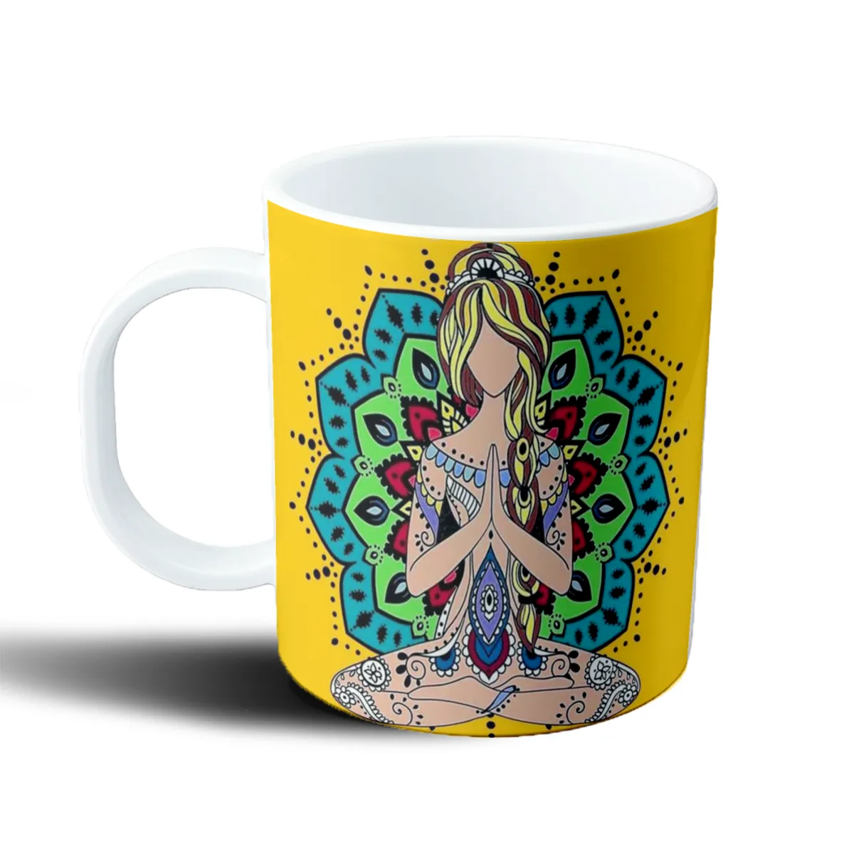 Taza de Plástico Yoga Mandala Namaste - vista 2