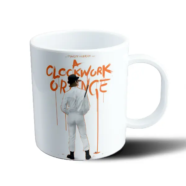 Taza de Plástico Naranja Mecanica Alex DeLarge Poster