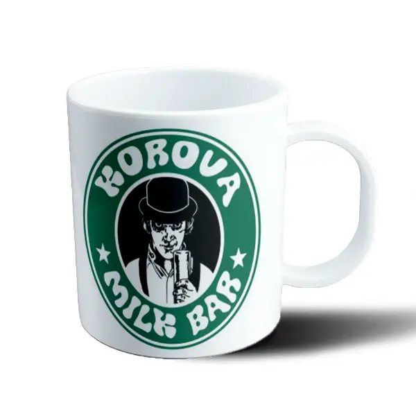 Taza de Plástico Naranja Mecanica Korova Milk Bar