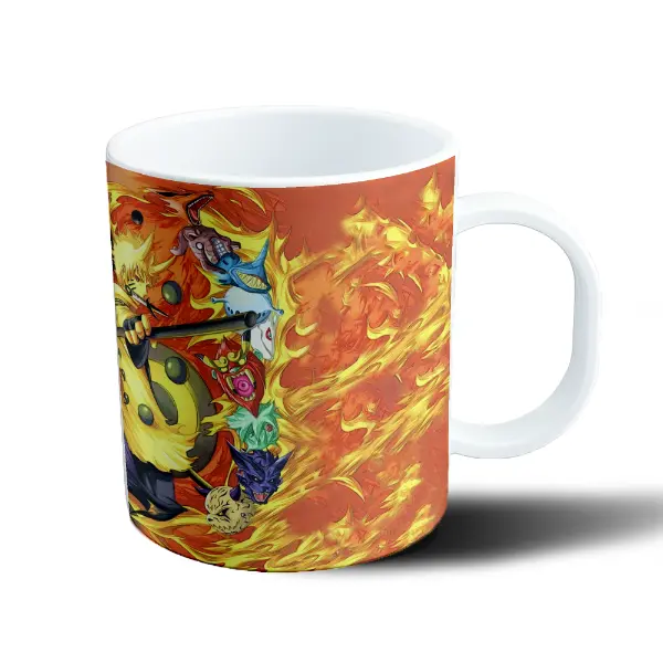 Taza de Plástico Naruto Sasuke y Naruto Modo Sabio