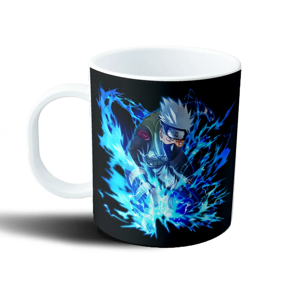 Taza de Plástico Naruto Kakashi Chidori Azul - vista 2