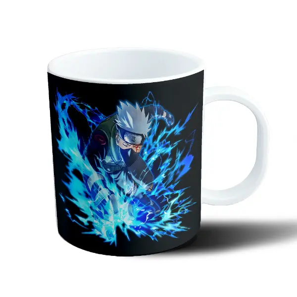 Taza de Plástico Naruto Kakashi Chidori Azul