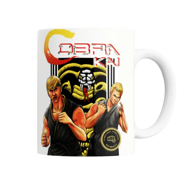 Taza de Cerámica Cobra Kai Johnny y Daniel Karate Kid