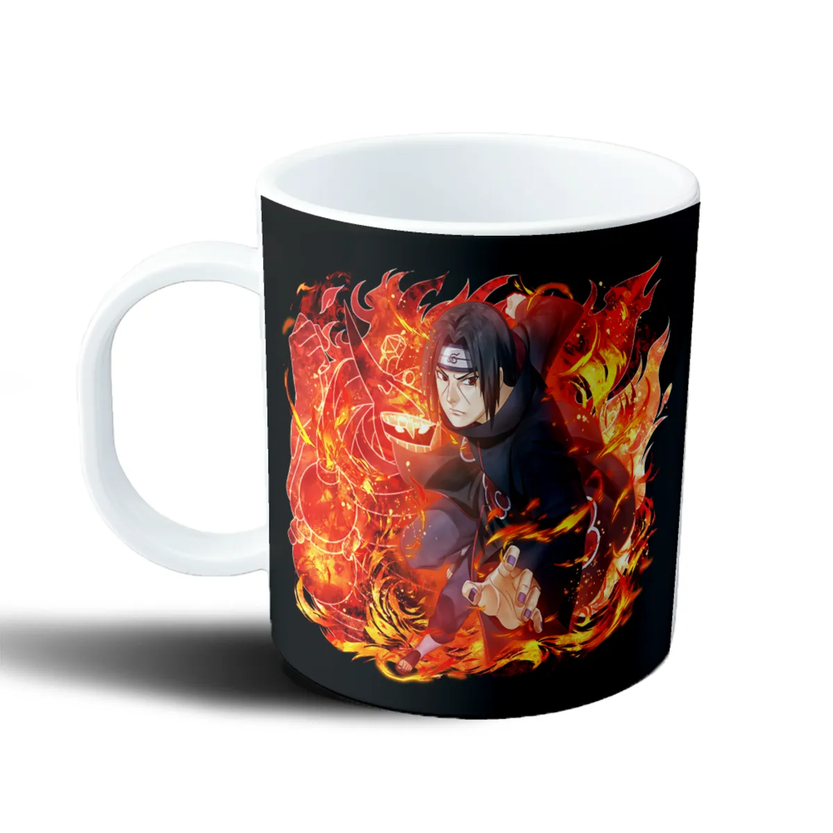 Taza de Plástico Naruto Itachi Uchiha Fuego Akatsuki - vista 2