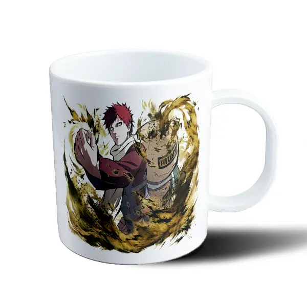 Taza de Plástico Naruto Gaara con arena
