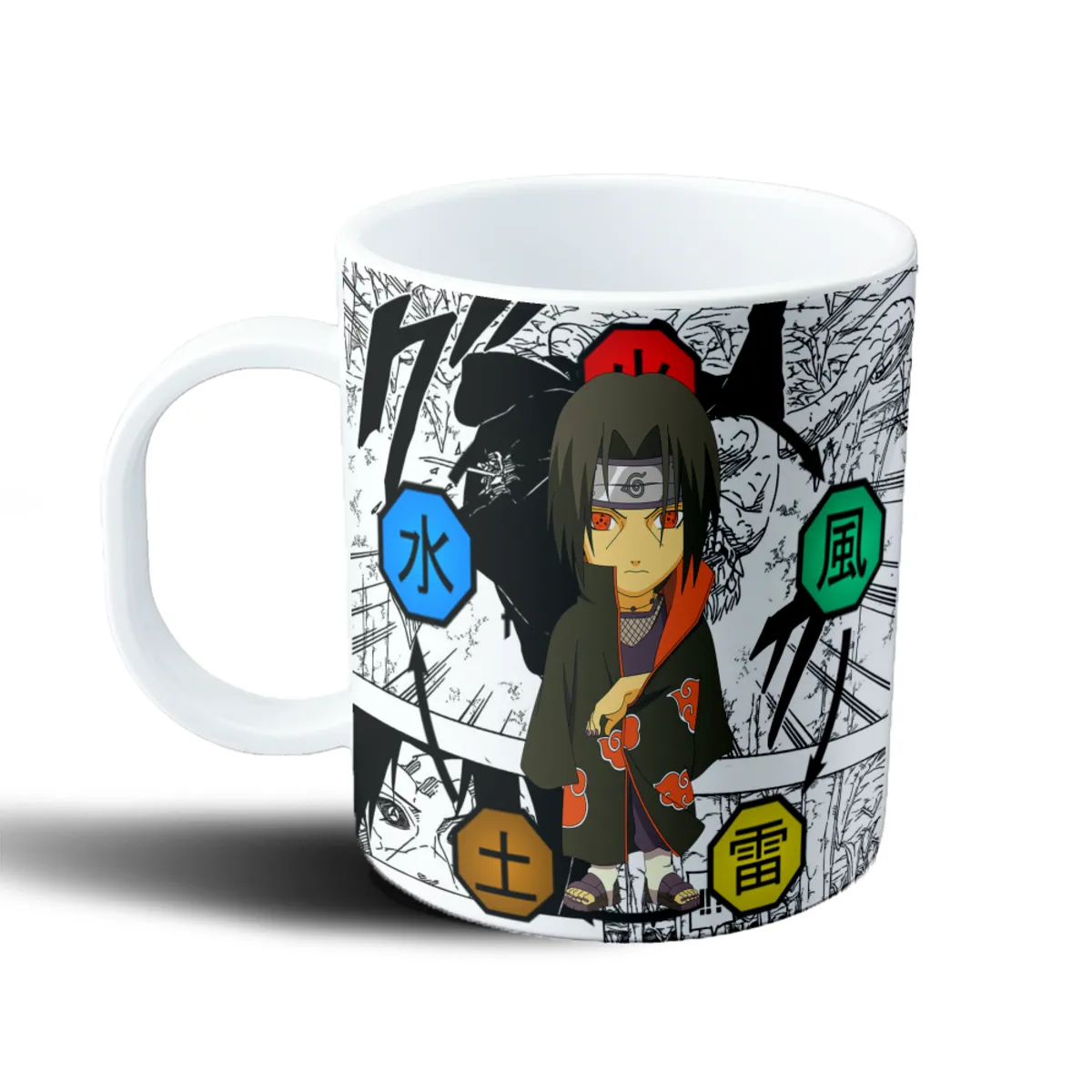 Taza de Plástico Naruto Itachi Uchiha Akatsuki Chibi - vista 2