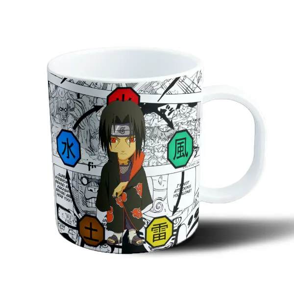Taza de Plástico Naruto Itachi Uchiha Akatsuki Chibi