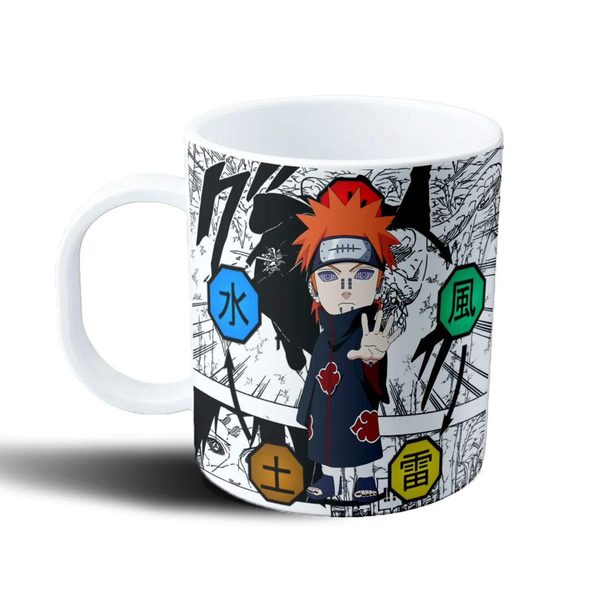 Taza de Plástico Naruto Pain Akatsuki Cinco Elementos - vista 2