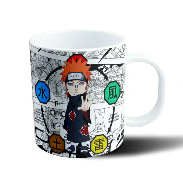 Taza de Plástico Naruto Pain Akatsuki Cinco Elementos