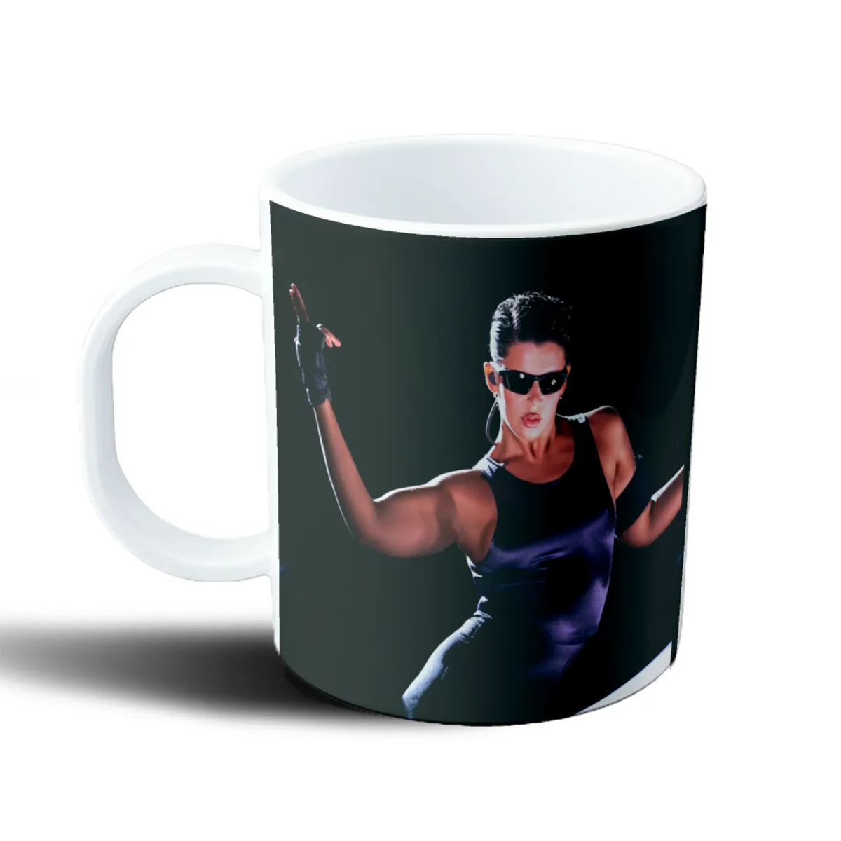 Taza de Plástico Nathy Peluso Lentes y Musculosa Negra - vista 2