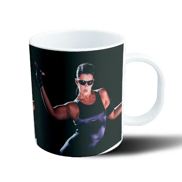 Taza de Plástico Nathy Peluso Lentes y Musculosa Negra