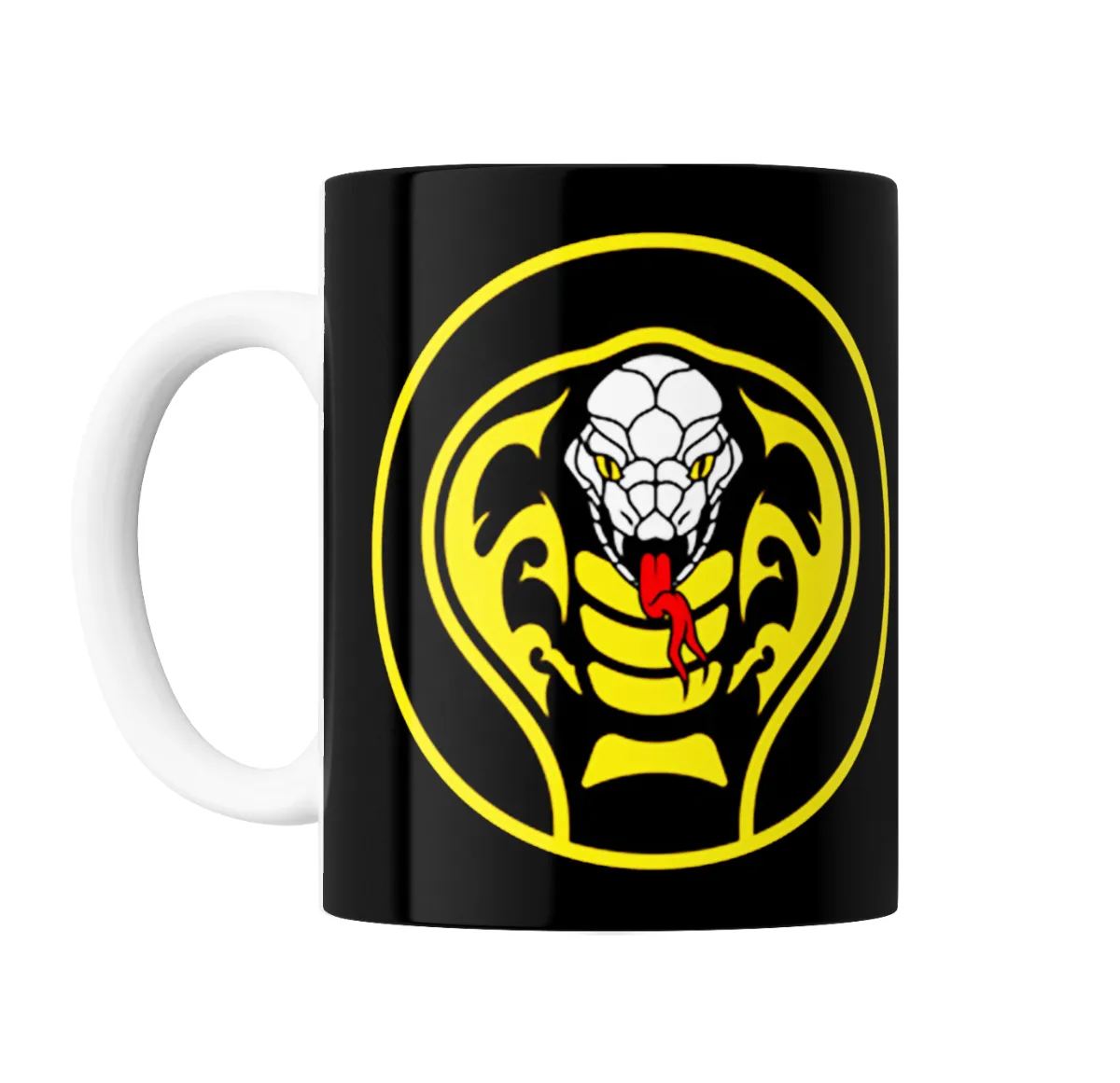 Taza de Cerámica Cobra Kai Logo Cobra Amarilla - vista 2