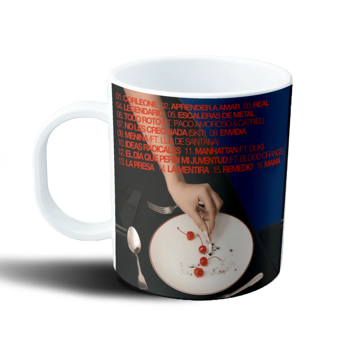 Taza de Plástico Nathy Peluso Tracklist Cerezas - vista 2