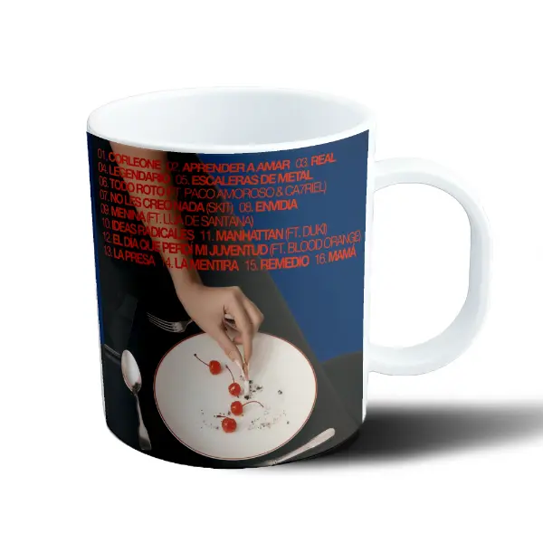 Taza de Plástico Nathy Peluso Tracklist Cerezas