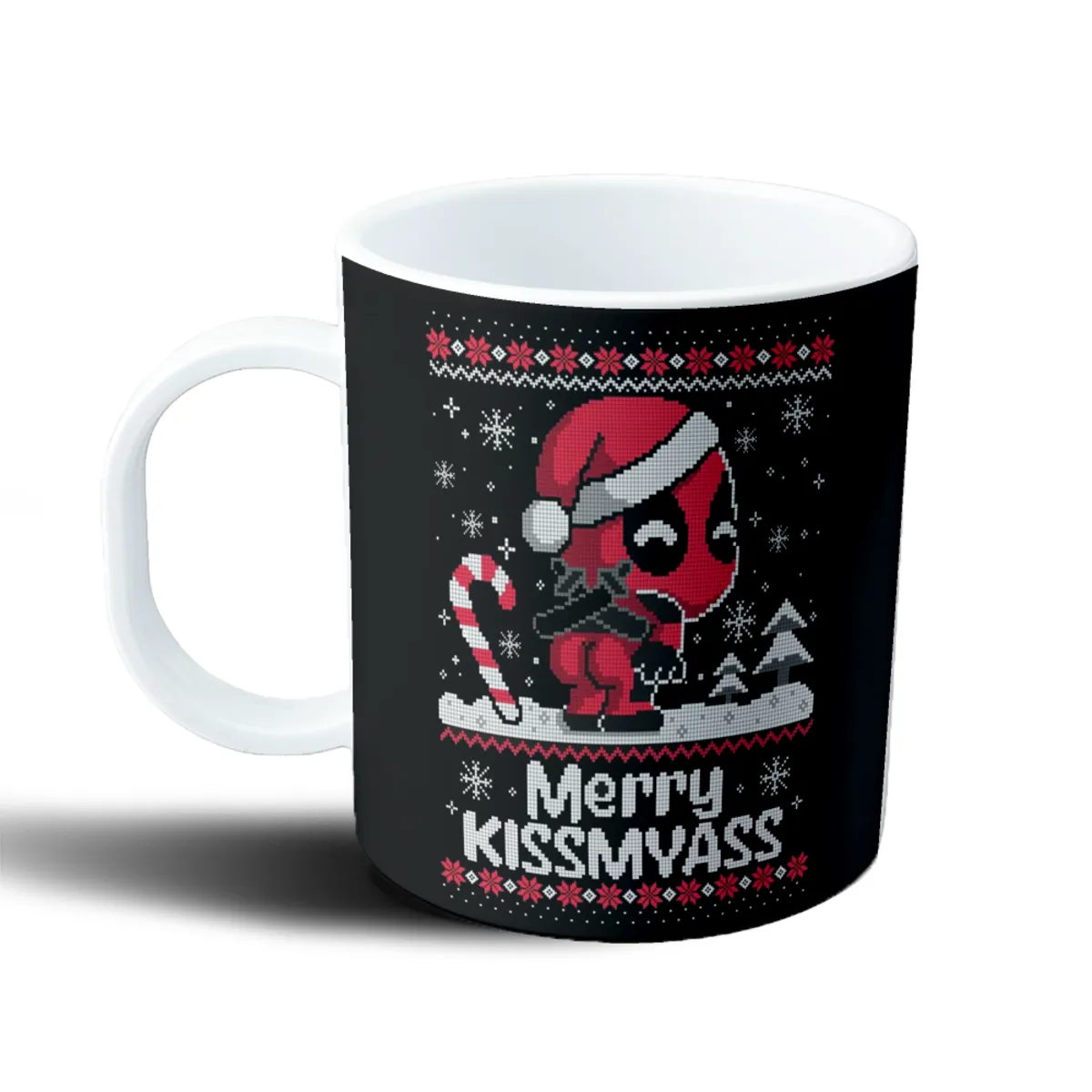 Taza de Plástico Deadpool Navidad Merry Kissmyass - vista 2