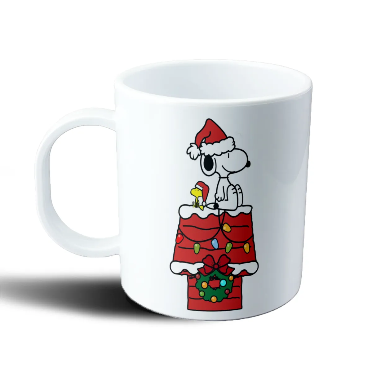 Taza de Plástico Snoopy y Woodstock Navidad - vista 2