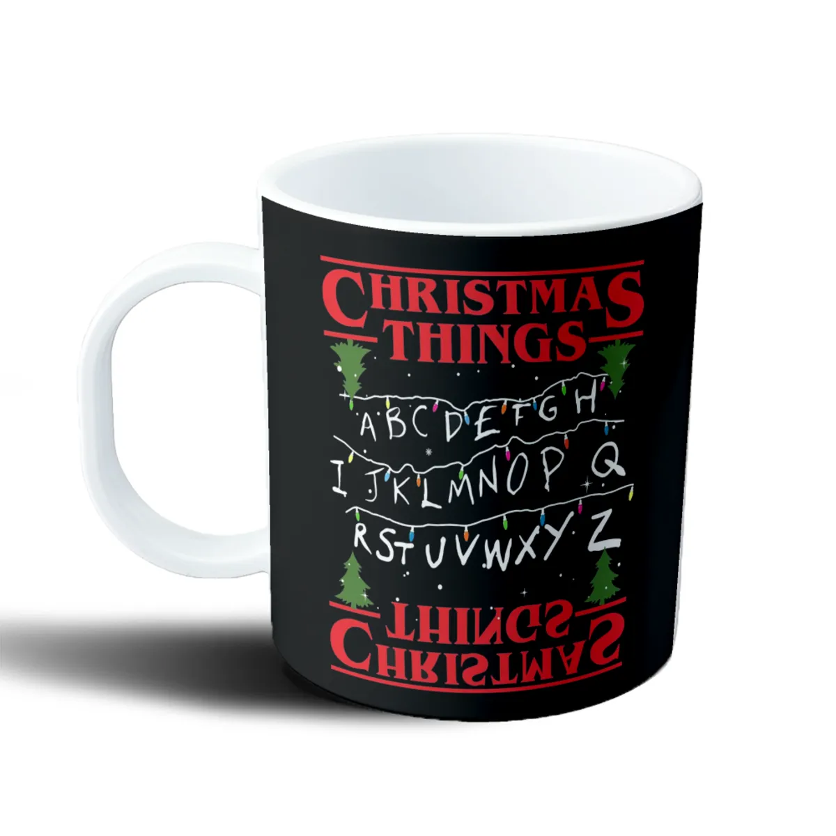 Taza de Plástico Stranger Things Christmas Things Luces Navideñas - vista 2