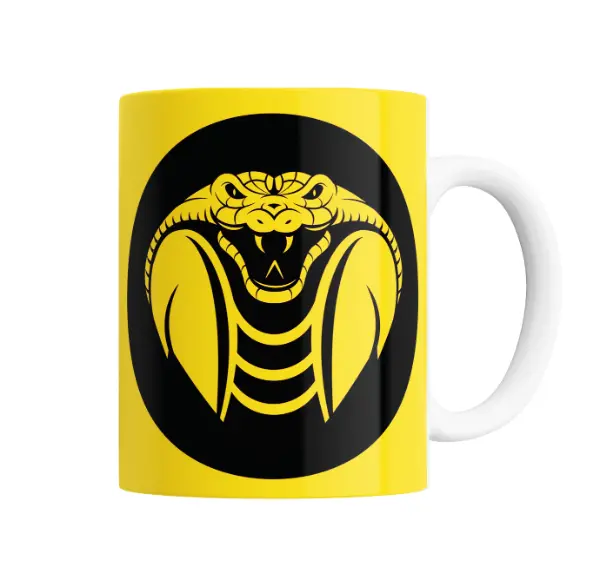 Taza de Cerámica Cobra Kai Logo Amarillo