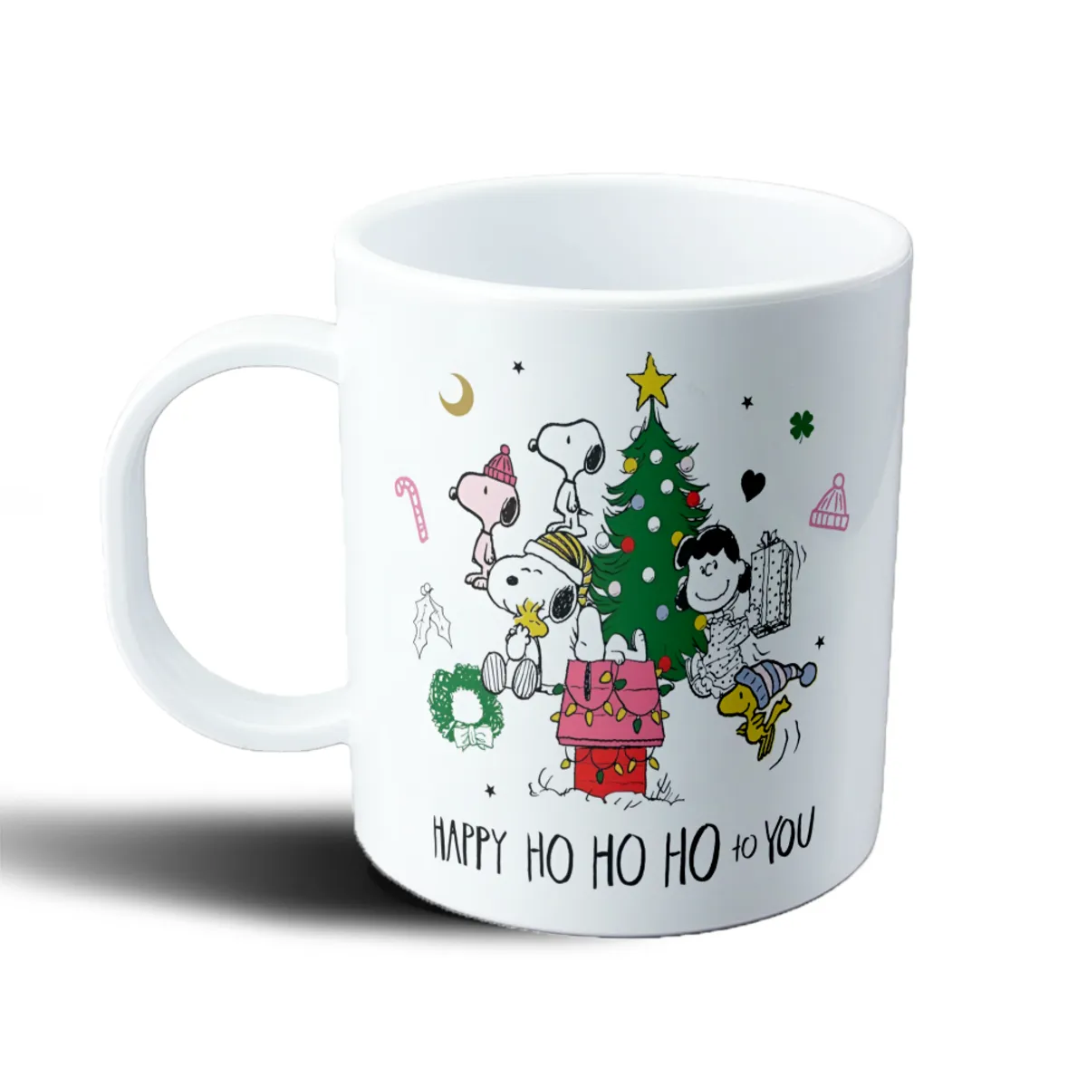 Taza de Plástico Snoopy Navidad Árbol y Regalos Woodstock - vista 2
