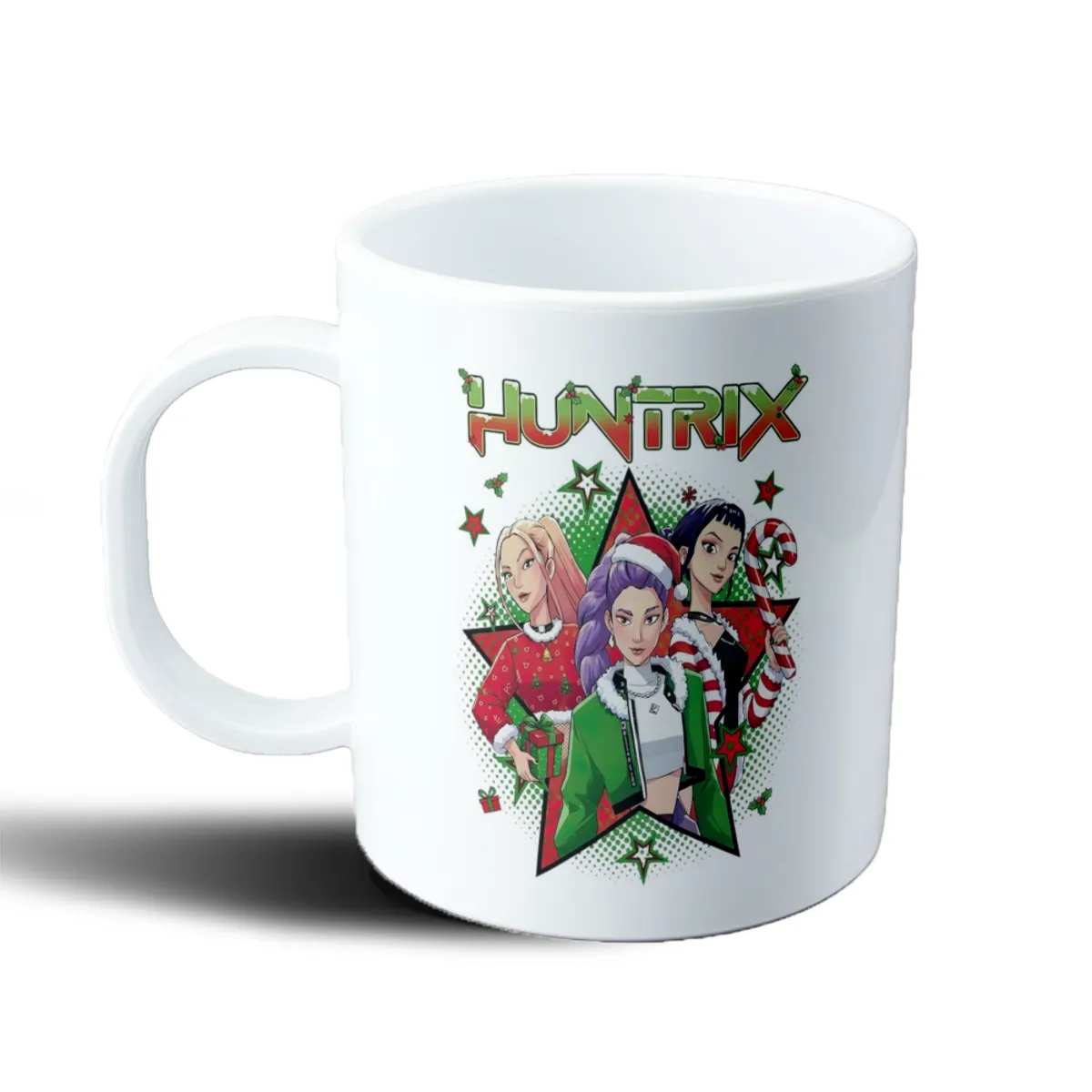 Taza de Plástico KPop Demon Hunters Huntrix Navidad - vista 2