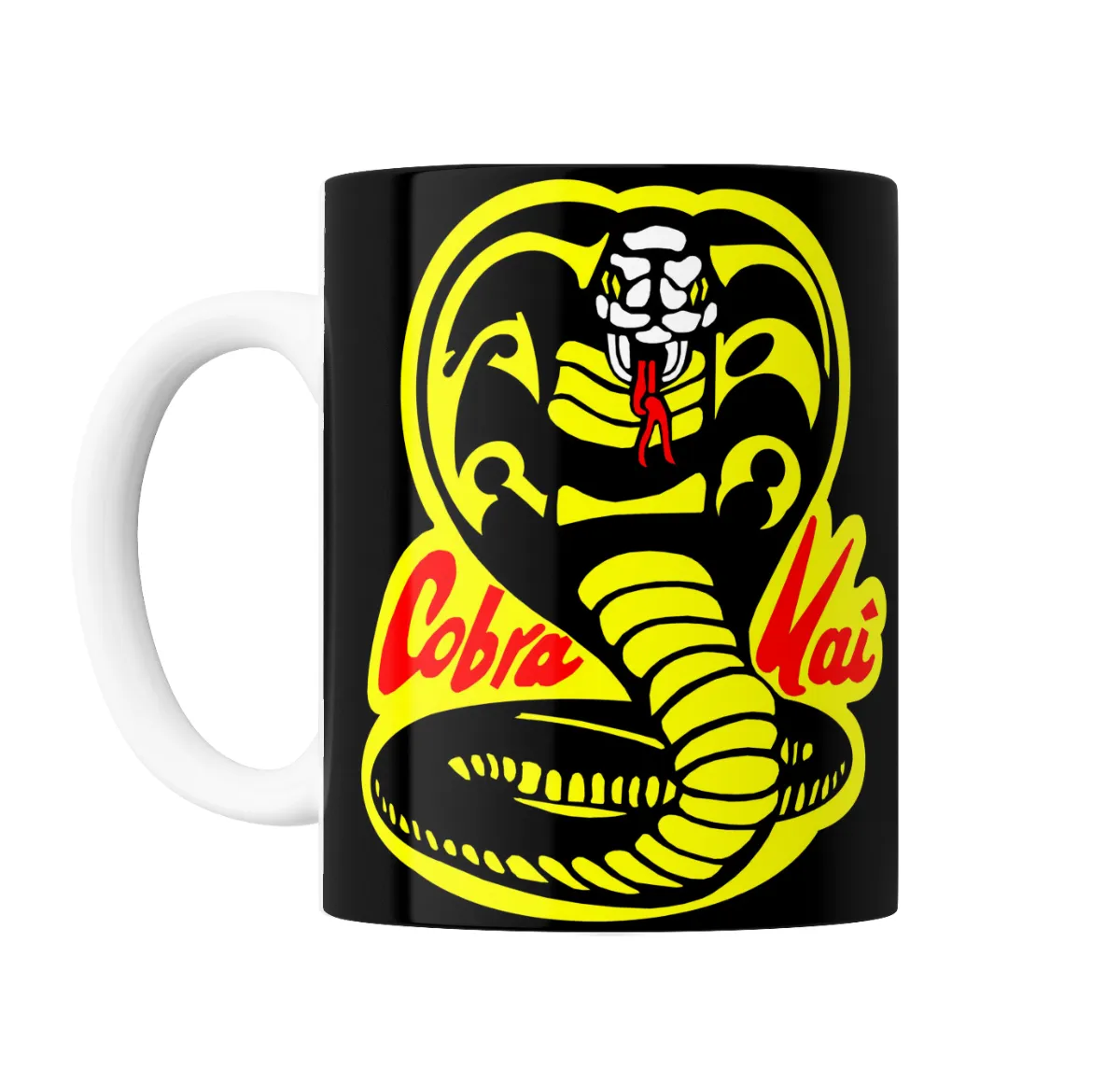 Taza de Cerámica Cobra Kai Logo Cobra Dorada - vista 2