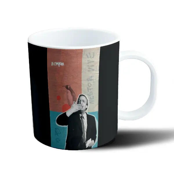 Taza de Plástico Nestor Vive La Cámpora Pingüino