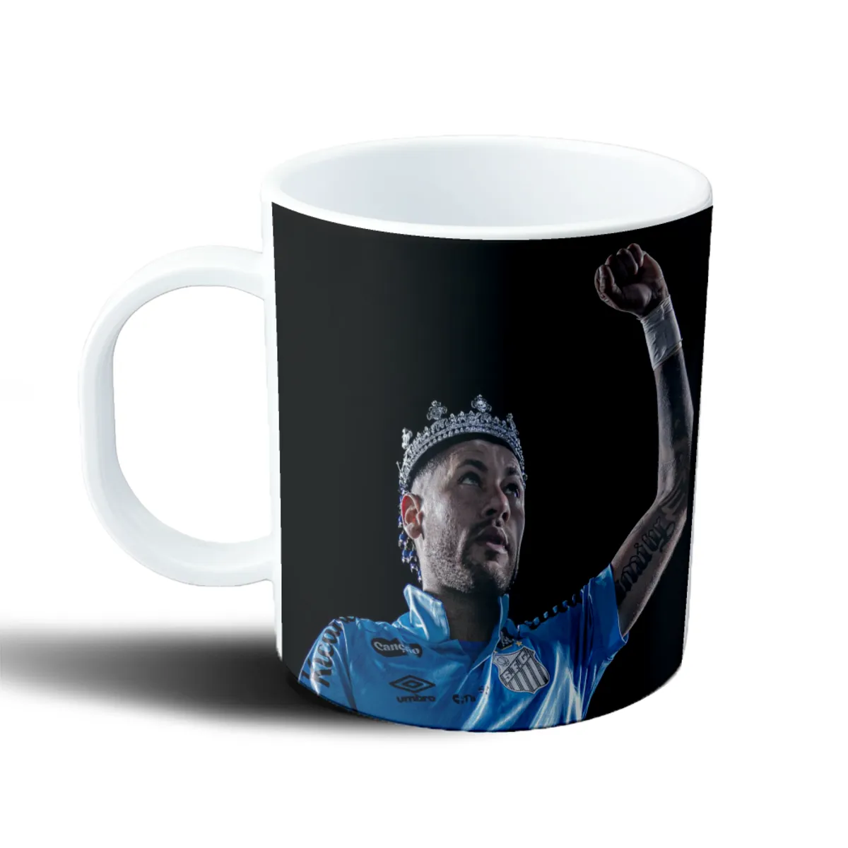 Taza de Plástico Neymar Santos con corona - vista 2