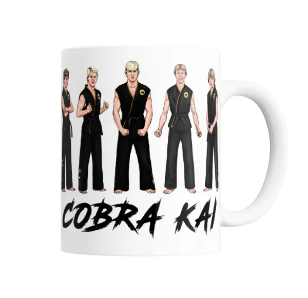 Taza de Cerámica Cobra Kai Personajes Karate Kid